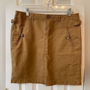Massimo Dutti brown casual denim skirt size 32 waist EUC